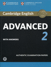 CAMBRIDGE ENGLISH ADVANCED 2 STUDENT'S BOOK WITH ANSWERS AND AUDIO