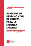 ASPECTOS DE DERECHO CIVIL DE INTERS PARA LA EMPRESA FAMILIAR