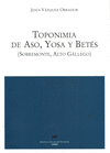 TOPONIMIA DE ASO, YOSA Y BETS (SOBREMONTE, ALTO GLLEGO)